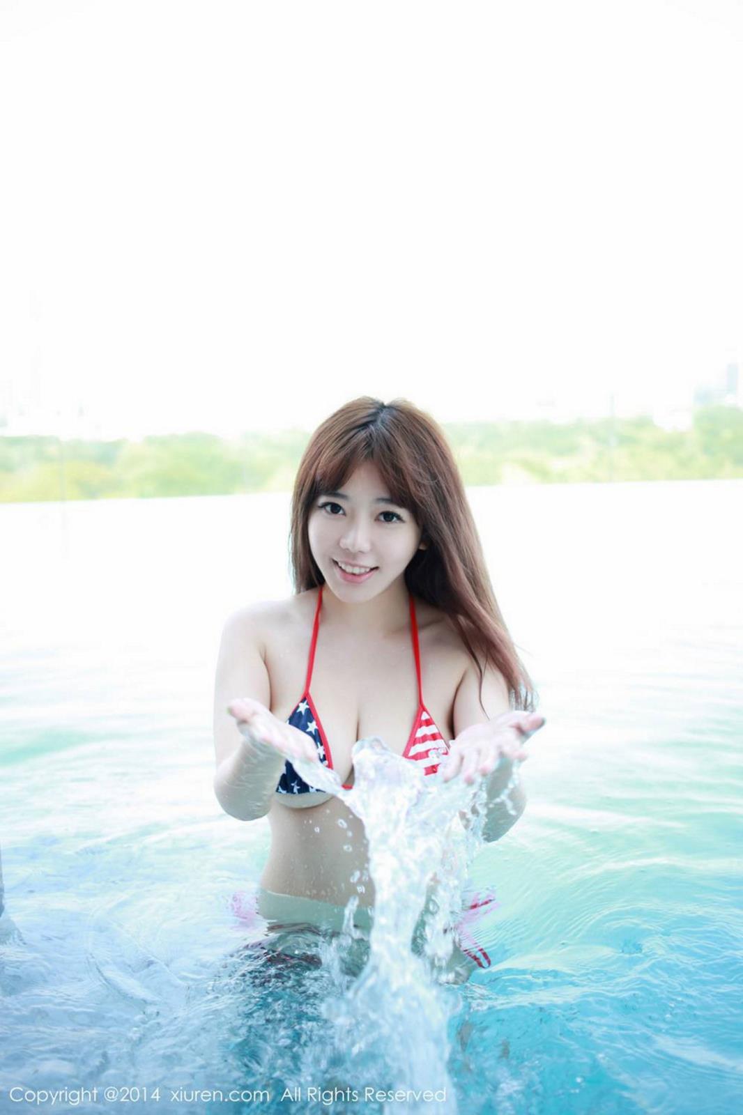 秀人网嫩模刘飞儿Faye半透明蕾丝情趣内衣巨乳诱惑泰国旅拍
