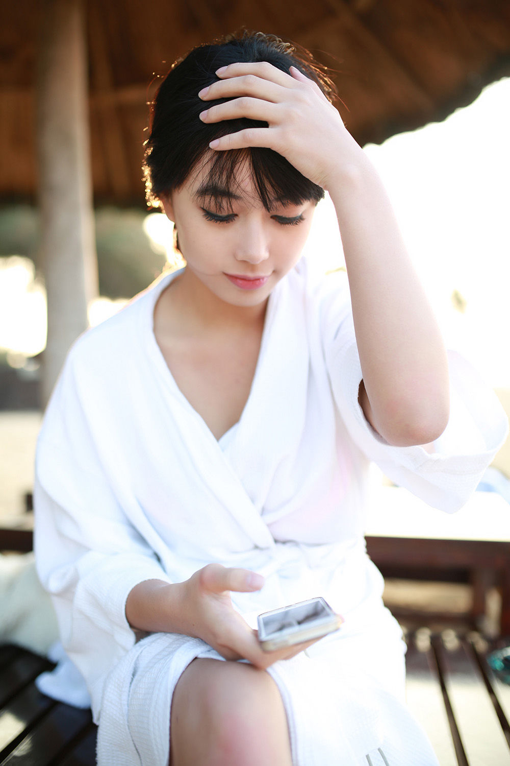 旗袍美女黄可christine坚挺爆乳黑丝美腿内衣诱惑写真