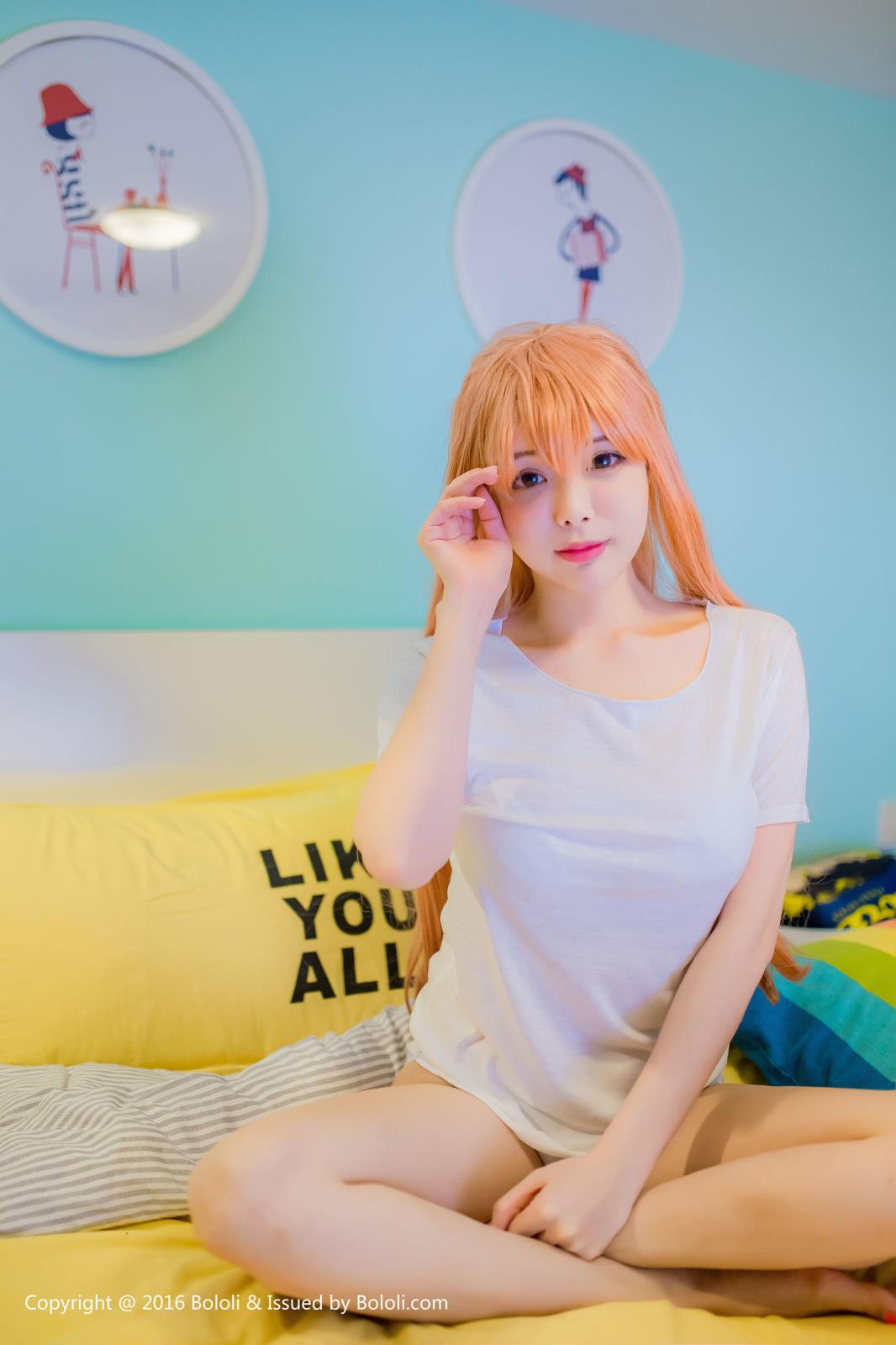 Bololi波萝社模特夏小秋秋秋cosplay人渣的本愿皆川茜