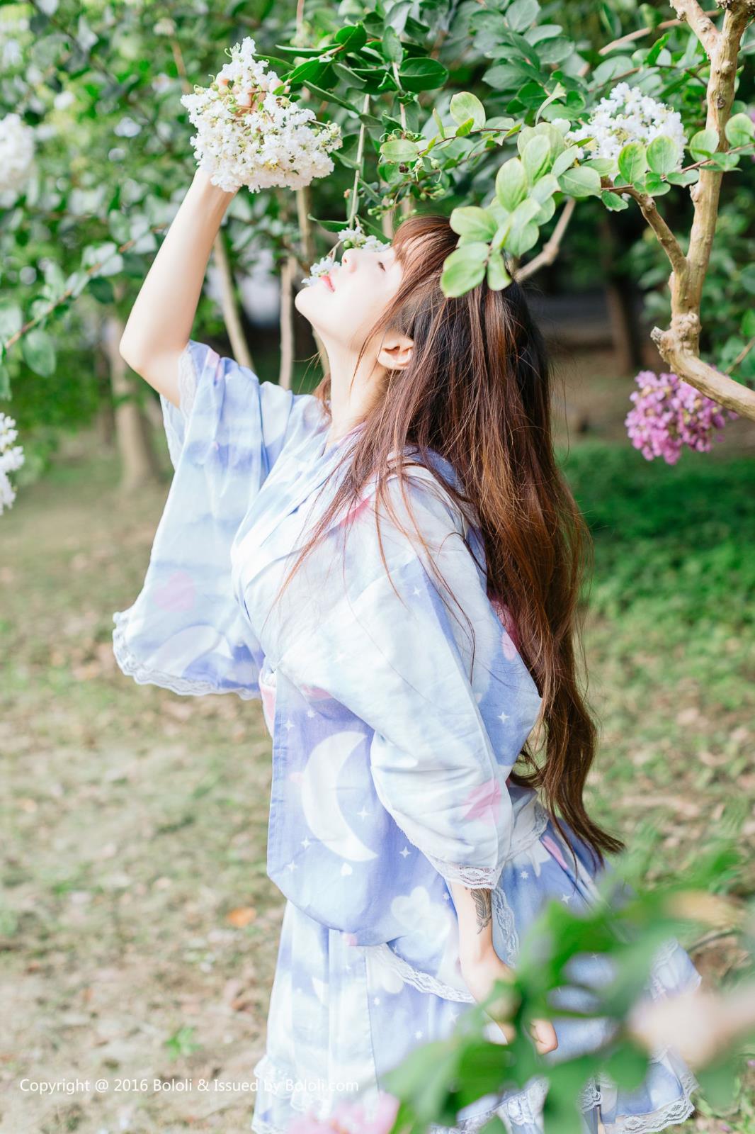 性感女神夏美酱夏日浴衣清新唯美写真