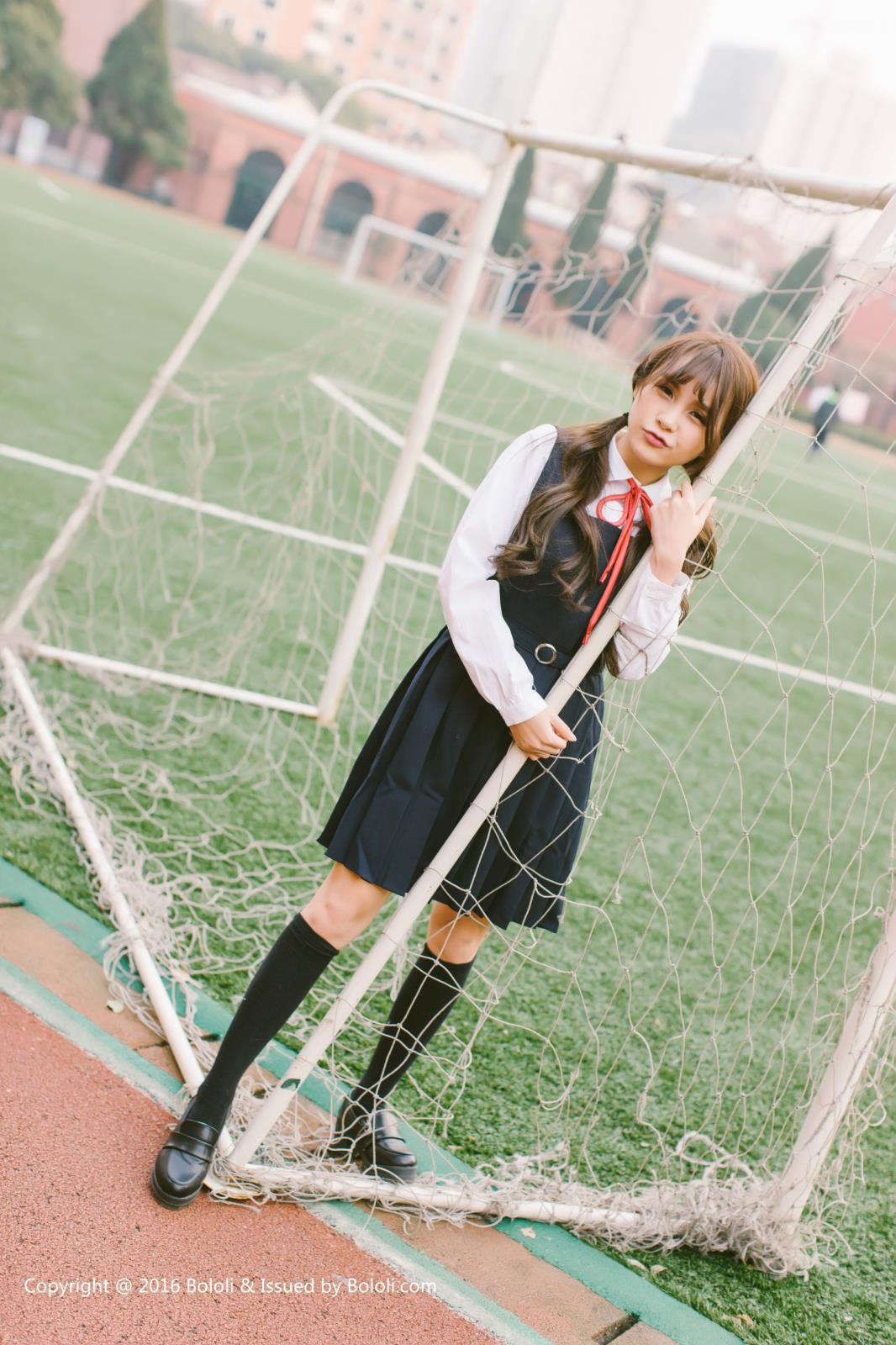 [BoLoli波萝社] 清纯美女夏美酱洛丽塔学生装制服诱惑