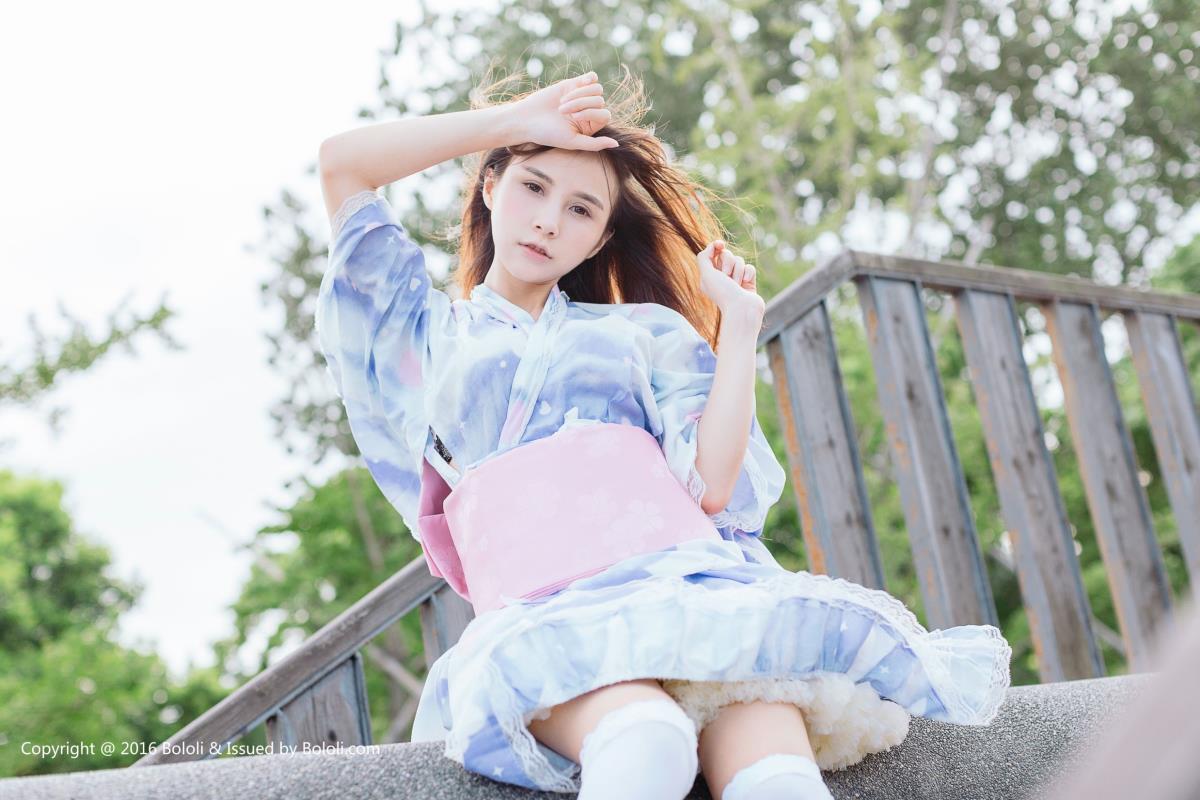 性感女神夏美酱夏日浴衣清新唯美写真