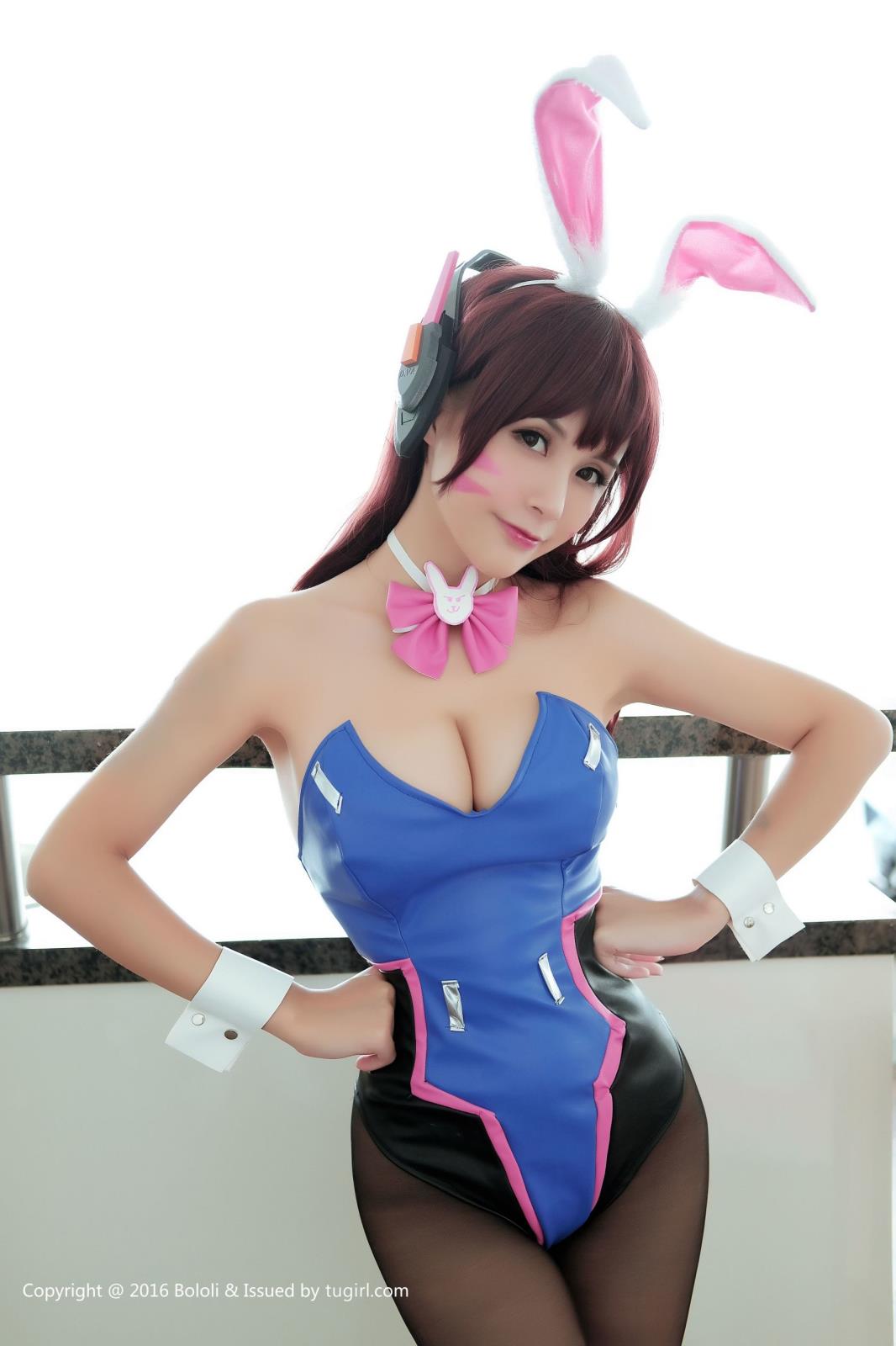 [BoLoLi波萝社] 宅男女神夏美酱兔女郎黑丝美腿DVAcos写真