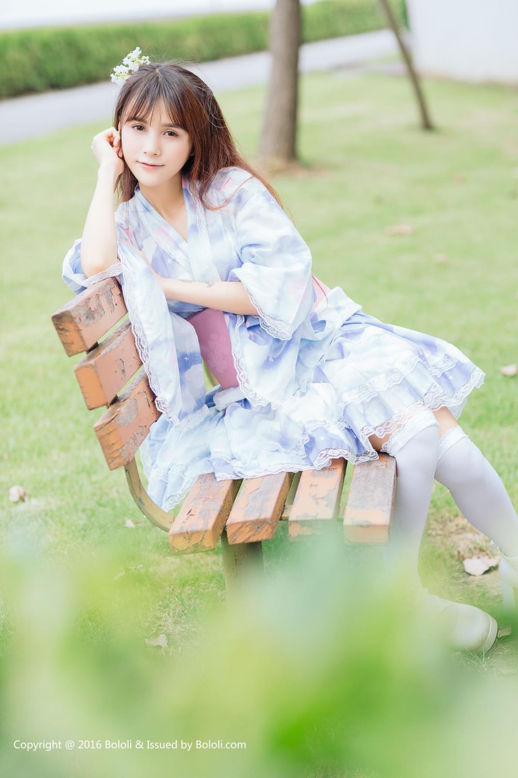 性感女神夏美酱夏日浴衣清新唯美写真