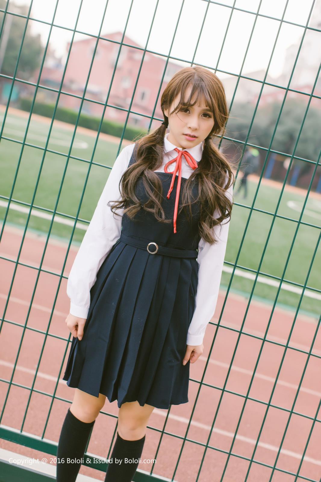 [BoLoli波萝社] 清纯美女夏美酱洛丽塔学生装制服诱惑