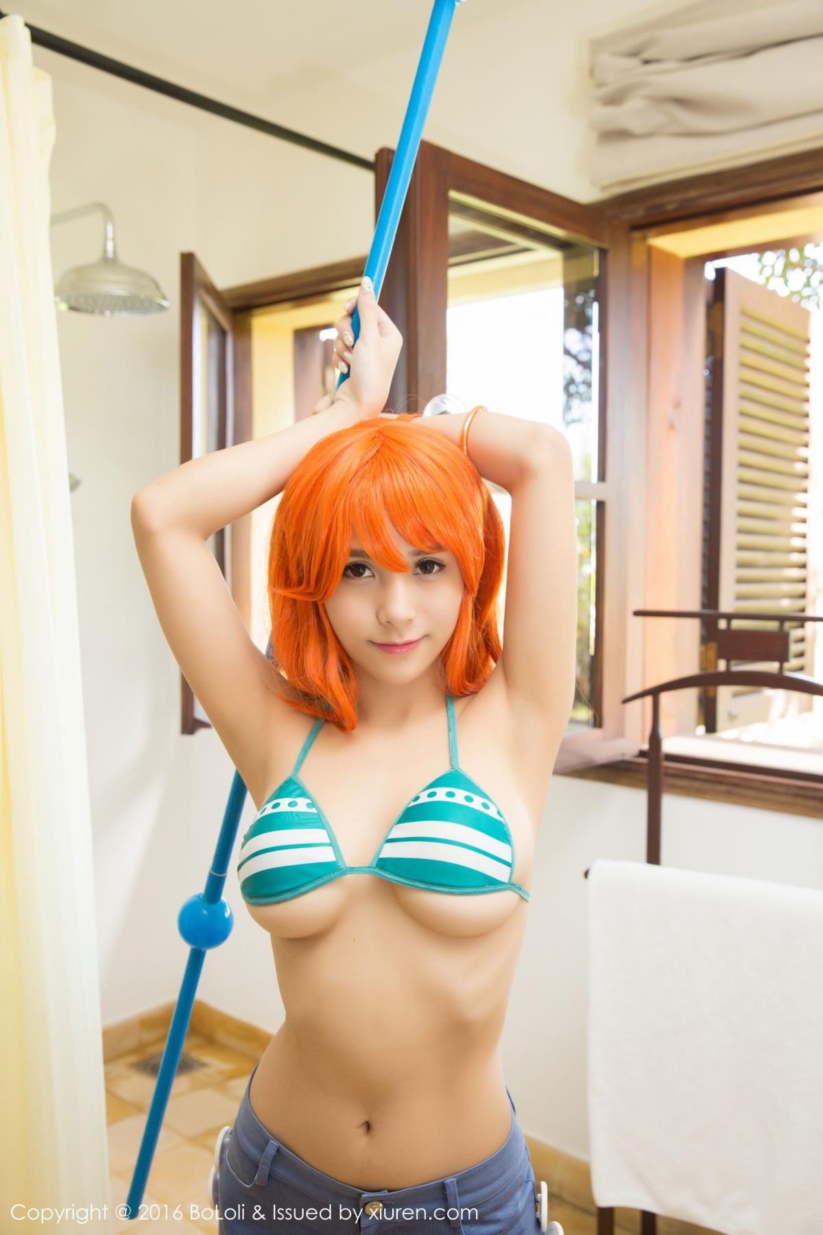 [BoLoLi波萝社] 性感嫩模夏美酱COSPLAY海贼王娜美