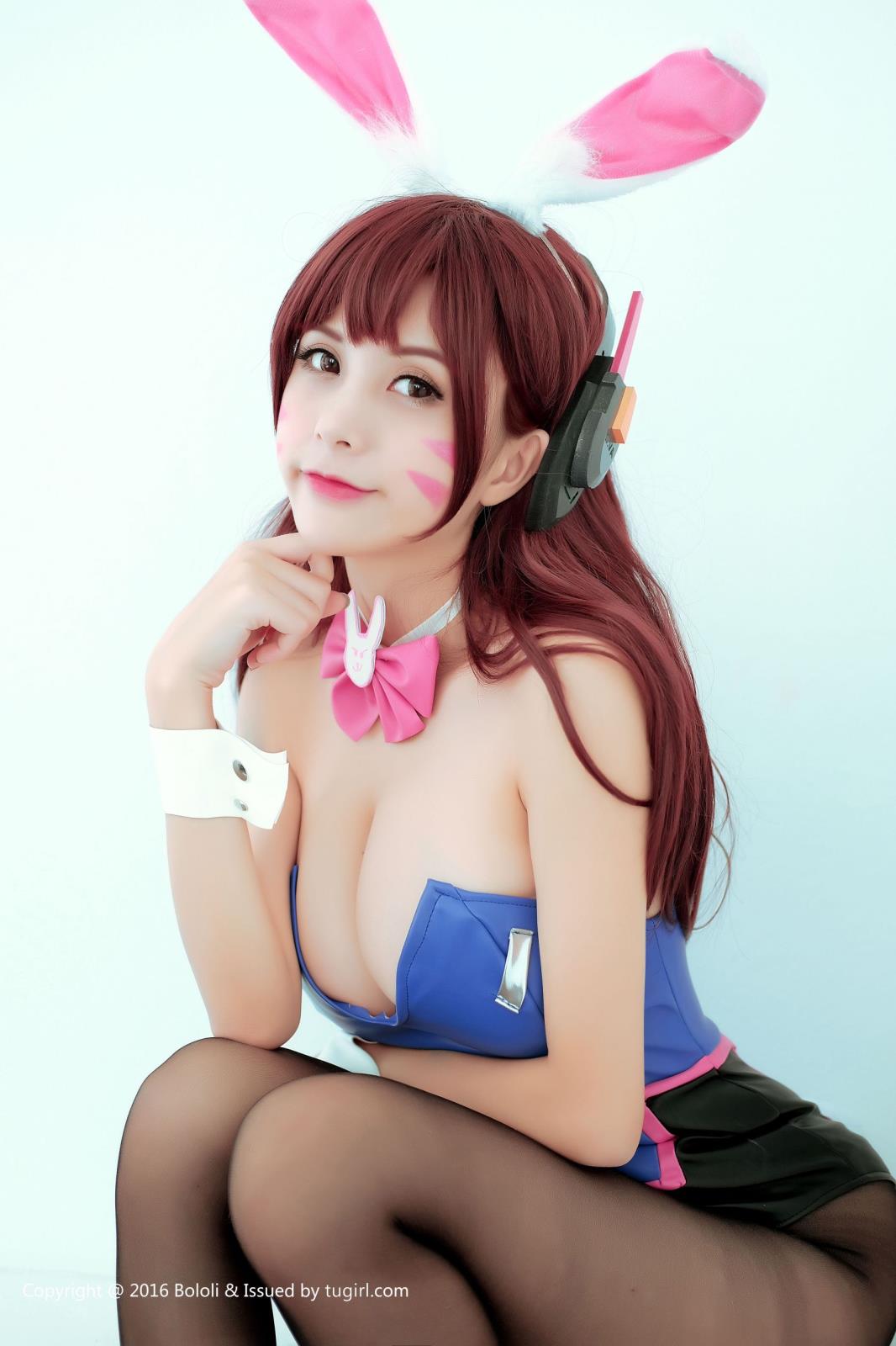 [BoLoLi波萝社] 宅男女神夏美酱兔女郎黑丝美腿DVAcos写真