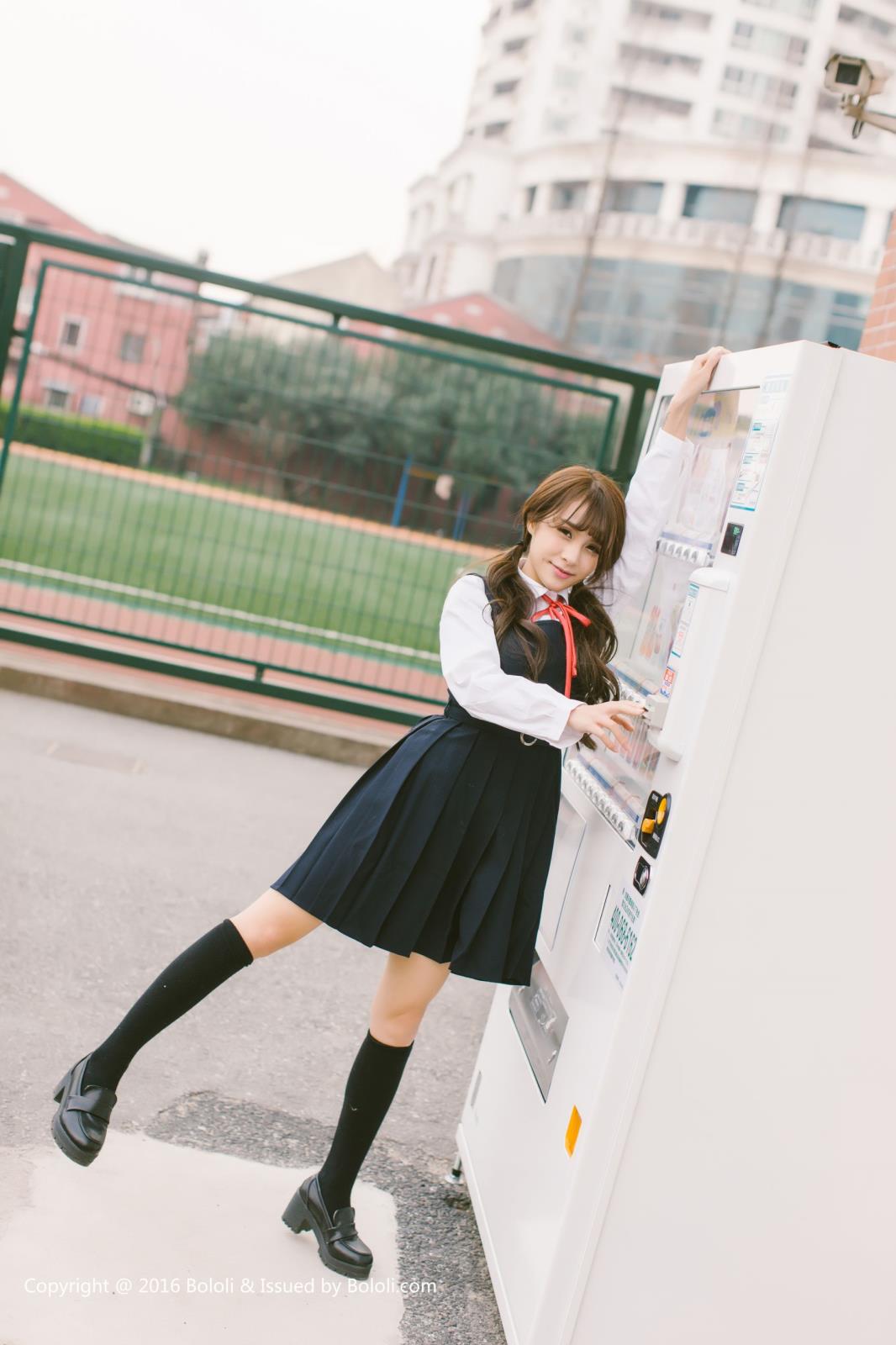 [BoLoli波萝社] 清纯美女夏美酱洛丽塔学生装制服诱惑