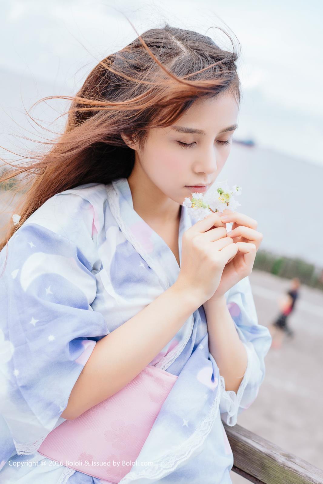 性感女神夏美酱夏日浴衣清新唯美写真