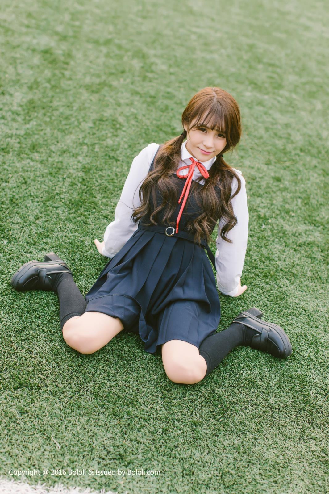 [BoLoli波萝社] 清纯美女夏美酱洛丽塔学生装制服诱惑