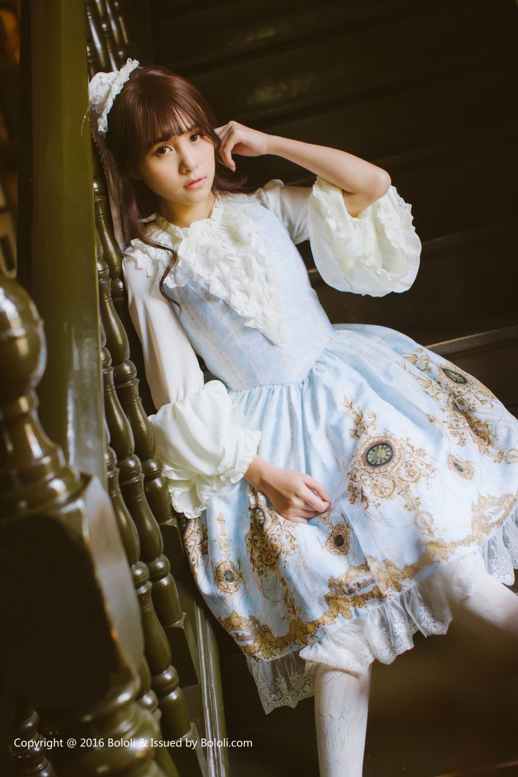 [BoLoli波萝社] 清纯美女夏美酱洛丽塔学生装制服诱惑