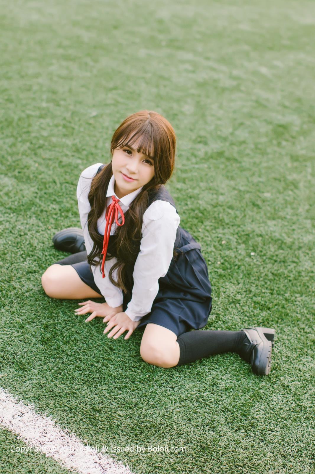 [BoLoli波萝社] 清纯美女夏美酱洛丽塔学生装制服诱惑