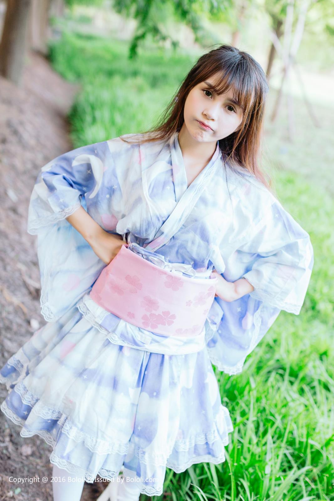 性感女神夏美酱夏日浴衣清新唯美写真
