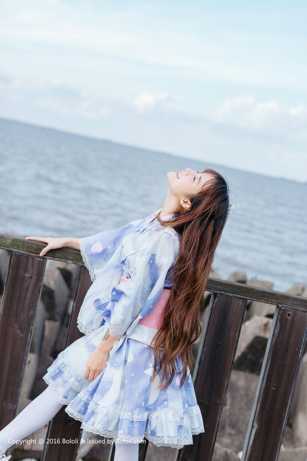 性感女神夏美酱夏日浴衣清新唯美写真