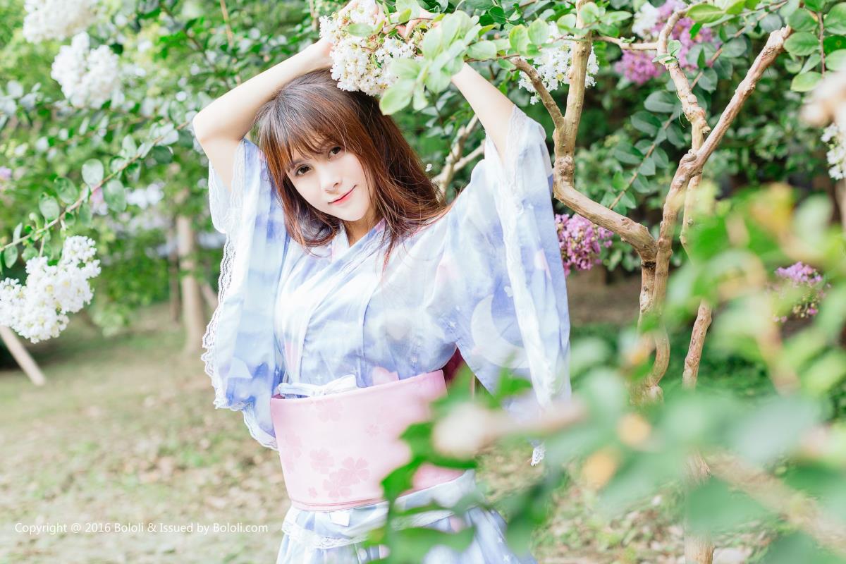 性感女神夏美酱夏日浴衣清新唯美写真