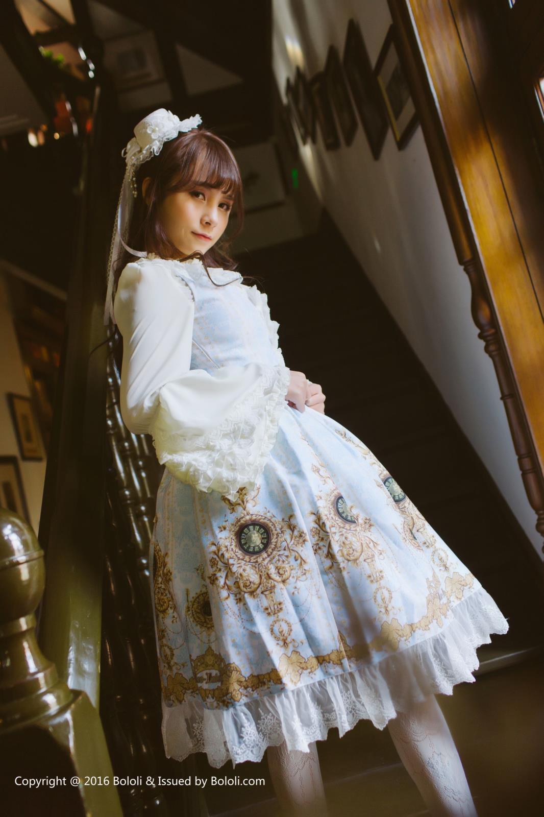 [BoLoli波萝社] 清纯美女夏美酱洛丽塔学生装制服诱惑