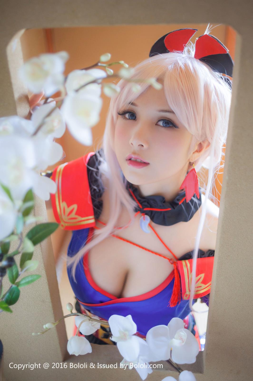 COSer夏美酱古典风COSPLAY宫本武藏露爆乳福利