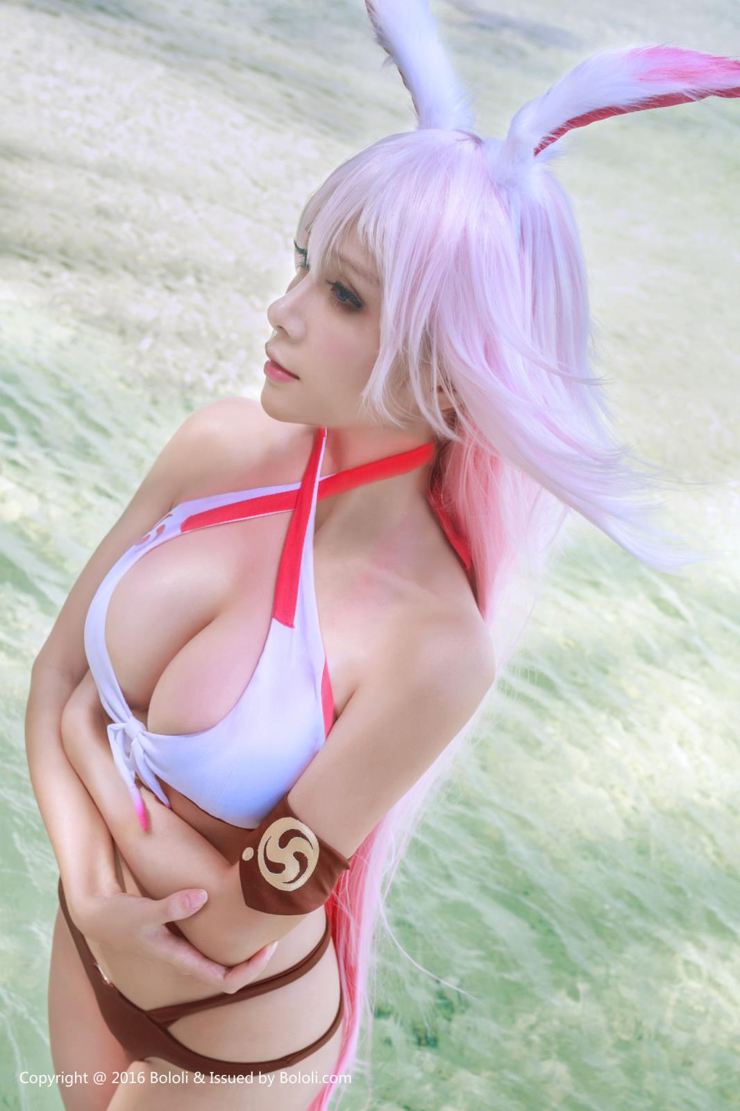 [BoLoli波萝社] 美女模特夏美酱COSPLAY崩坏3rd八重樱