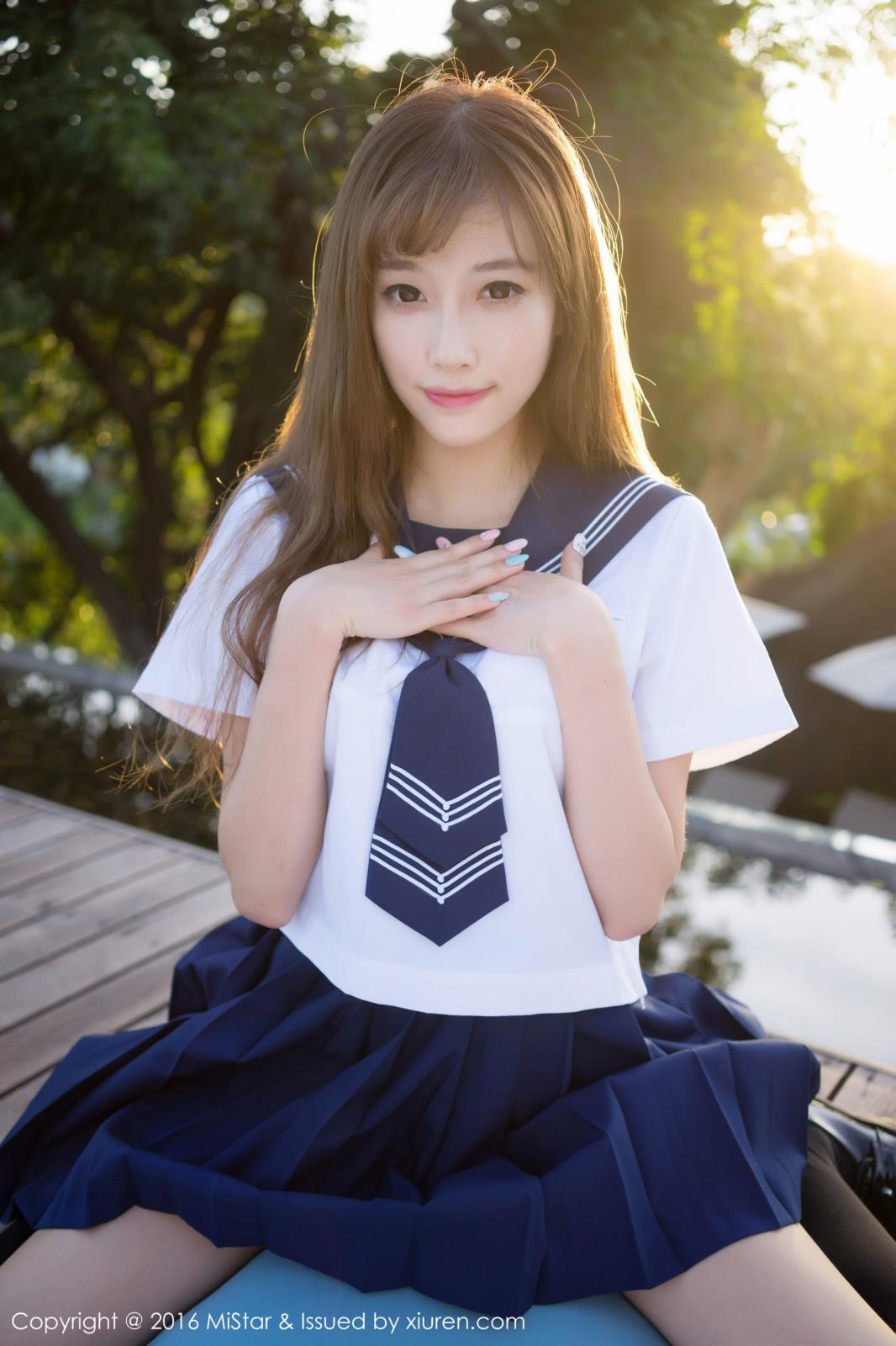 美女模特sugar小甜心CC比基尼学生装制服诱惑苏梅岛旅拍