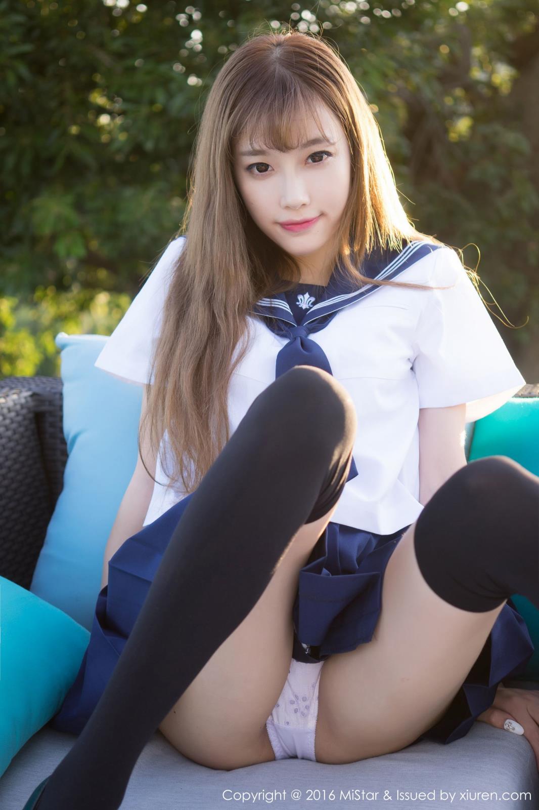 美女模特sugar小甜心CC比基尼学生装制服诱惑苏梅岛旅拍