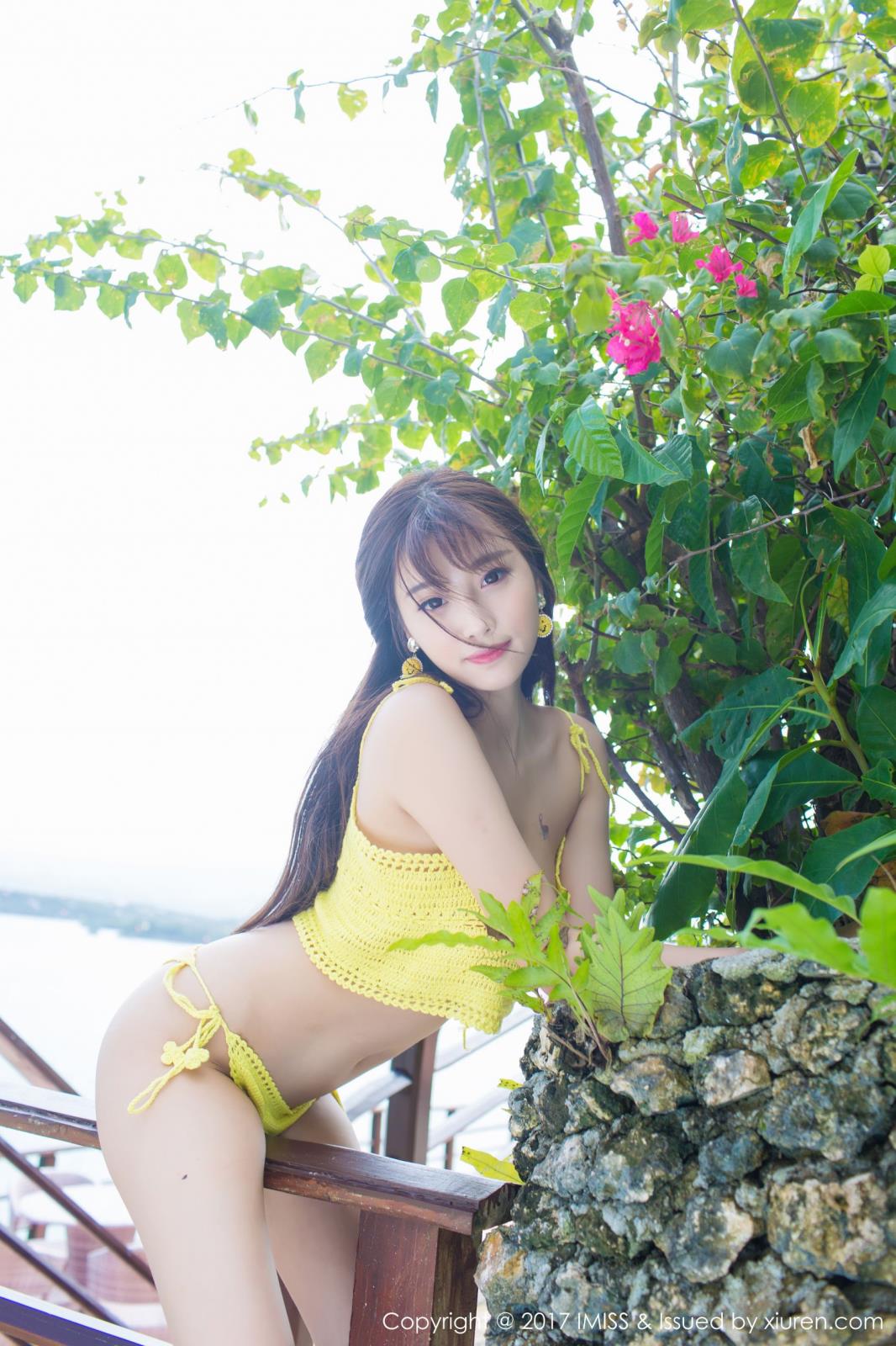美女模特杨晨晨suga网格镂空内衣DVA系列写真