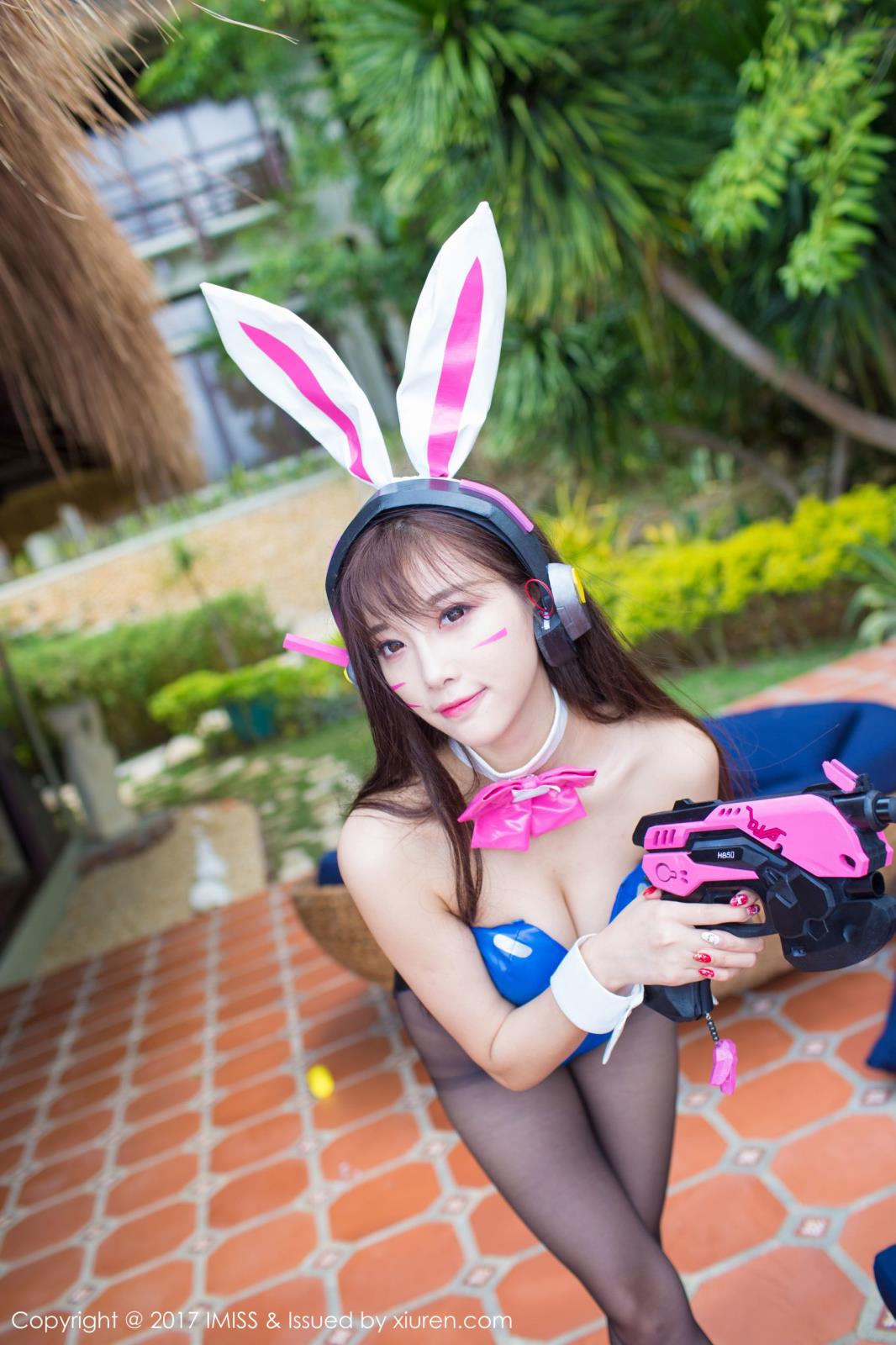 美女模特杨晨晨suga网格镂空内衣DVA系列写真