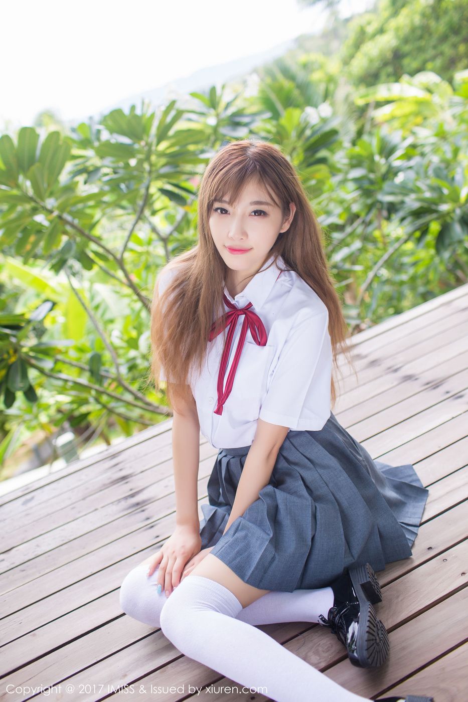甜美女神杨晨晨sugar室外校服内衣制服诱惑苏梅岛旅拍