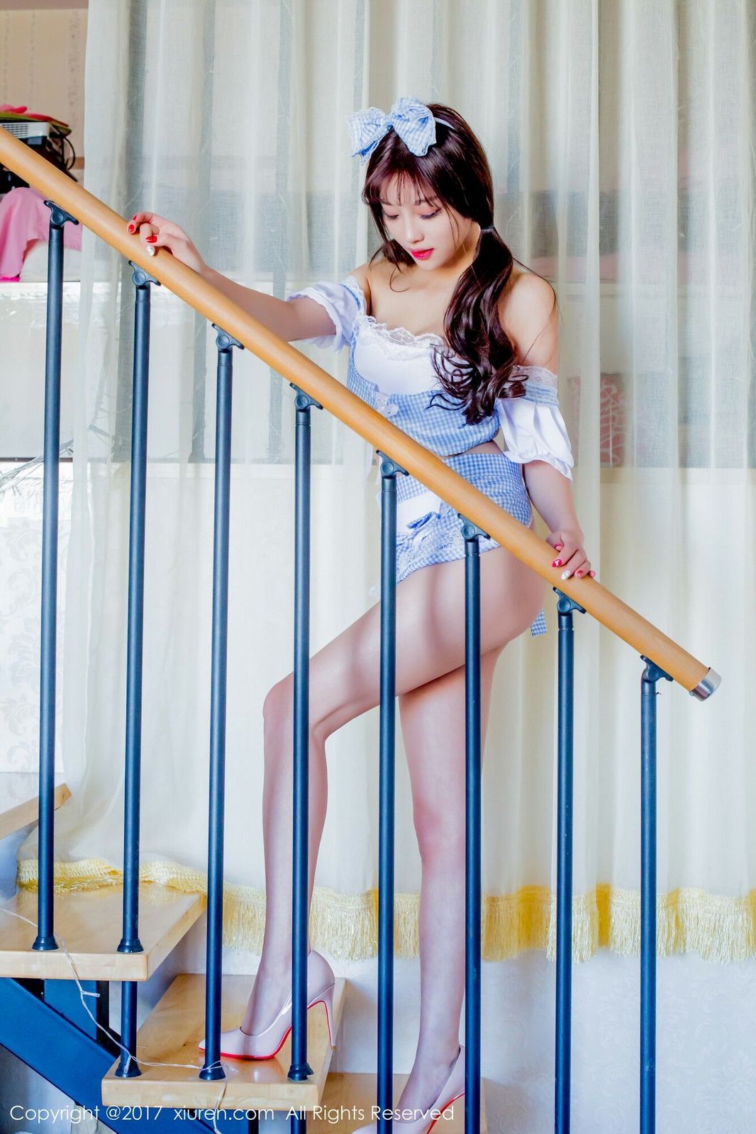 甜美女神杨晨晨sugar女仆厨娘装制服内衣诱惑写真