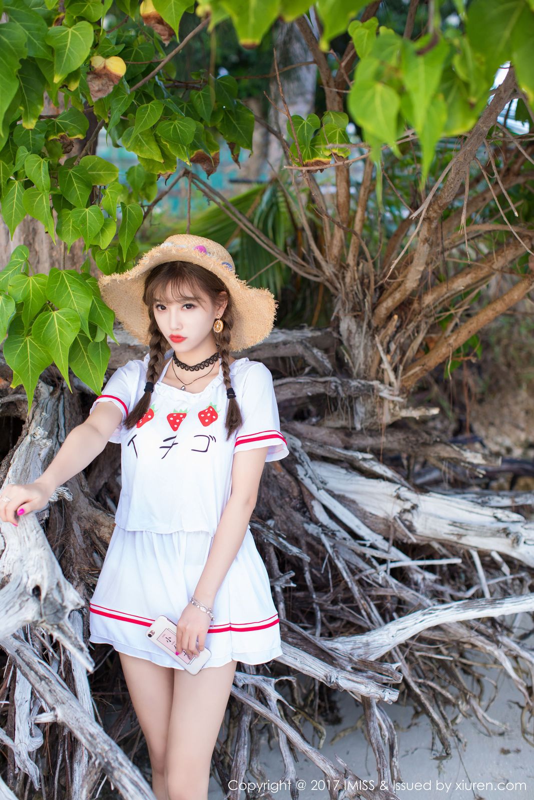 香车美女杨晨晨sugar阳光沙滩比基尼塞班旅拍