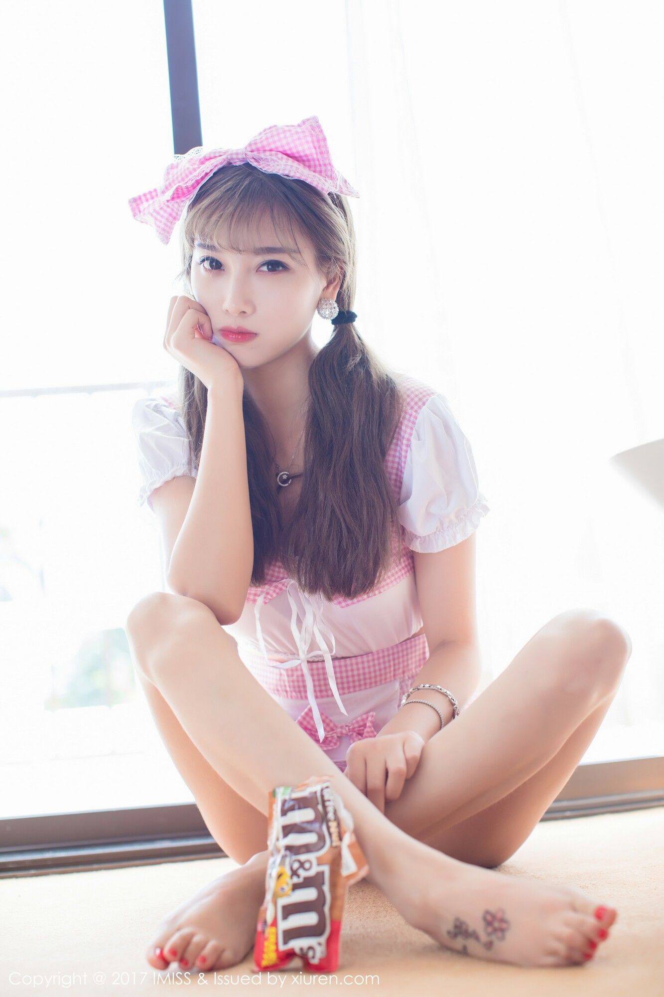 性感女神杨晨晨sugar粉红兔女郎女仆装制服诱惑塞班旅拍