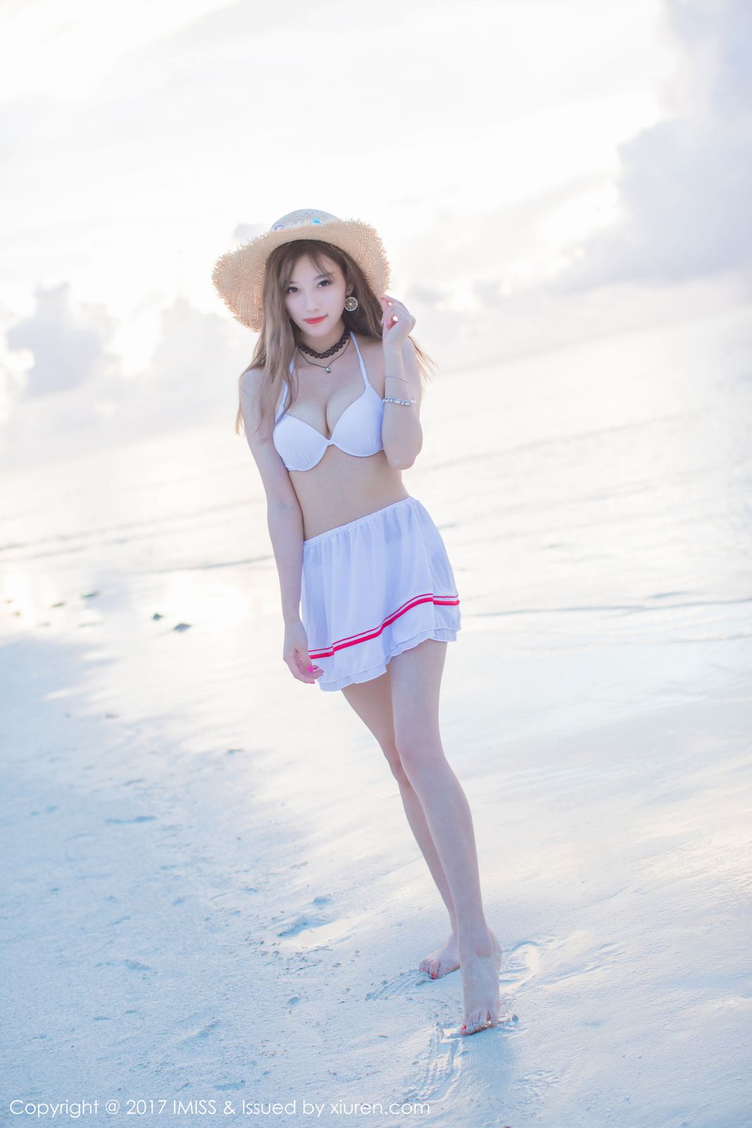 香车美女杨晨晨sugar阳光沙滩比基尼塞班旅拍