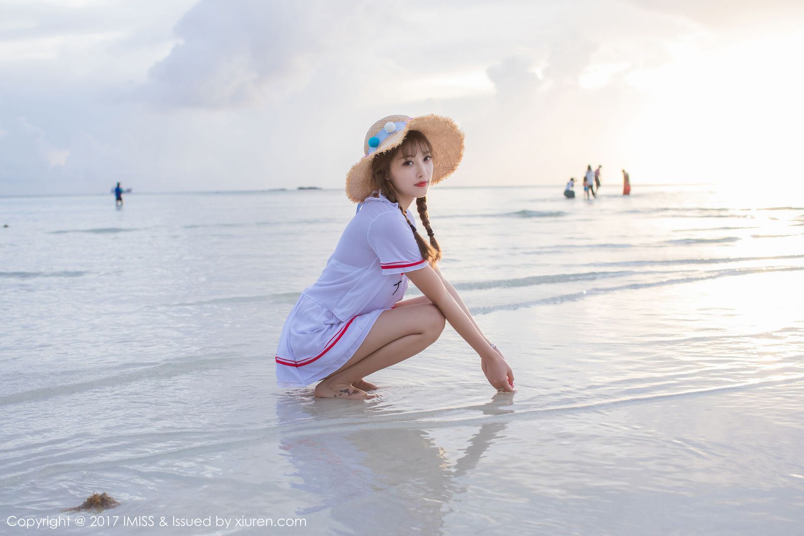 香车美女杨晨晨sugar阳光沙滩比基尼塞班旅拍