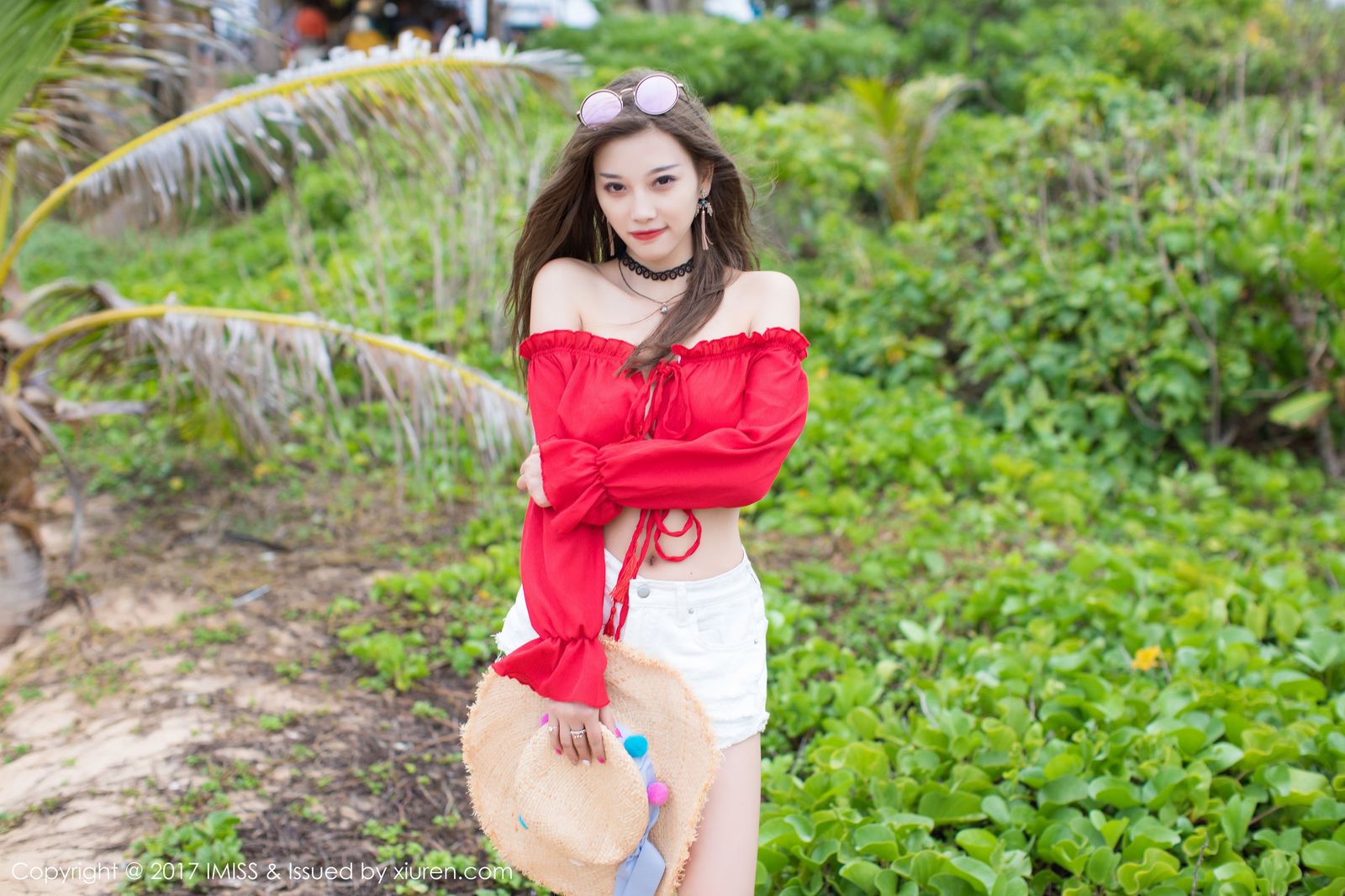 香车美女杨晨晨sugar阳光沙滩比基尼塞班旅拍
