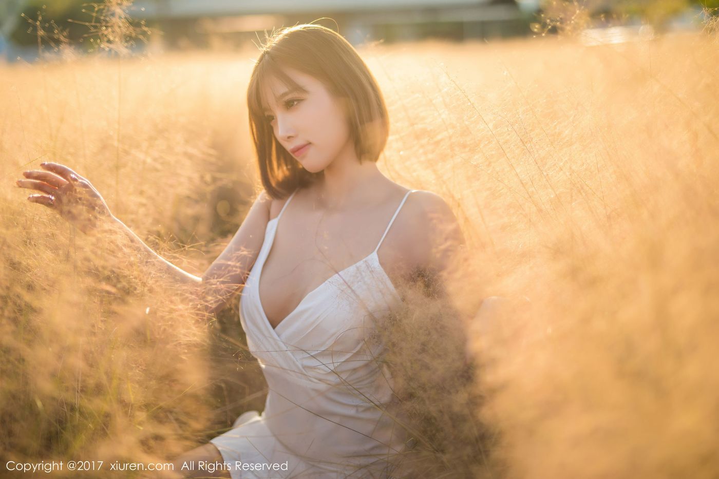 甜美女神杨晨晨sugar性感室外蕾丝内衣写真诱惑
