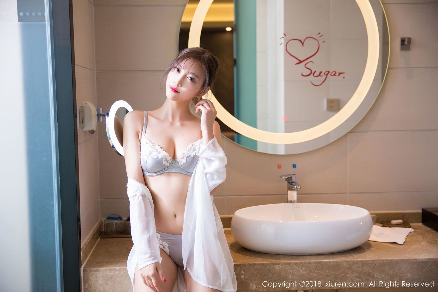 性感女神杨晨晨sugar兔女郎黑丝美腿浴室湿身诱惑套图