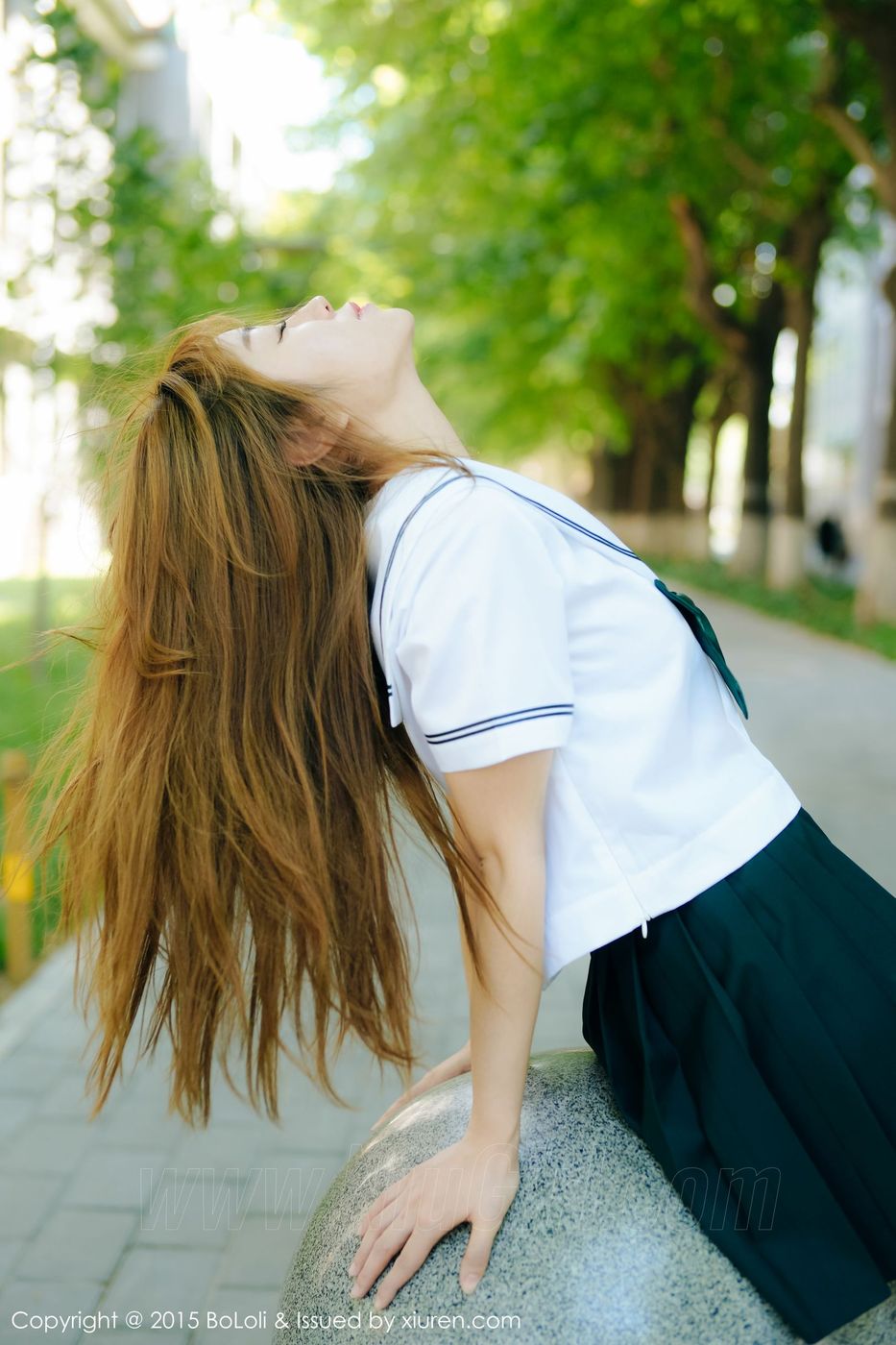 美女模特王雨纯JK水手服学生妹制服诱惑写真