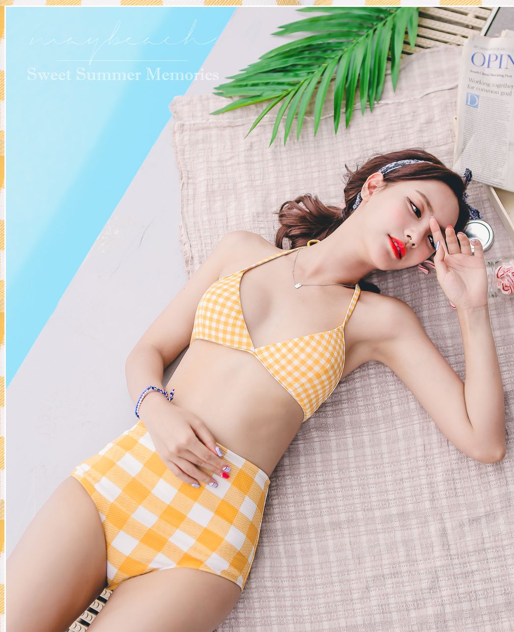 大韩民国赛车女郎延智恩maybeach泳装比基尼系列清新养眼