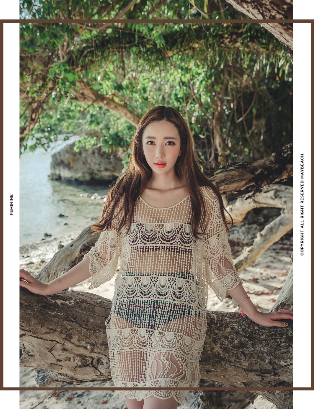 韩国网拍模特李妍静2017年MayBeach比基尼系列
