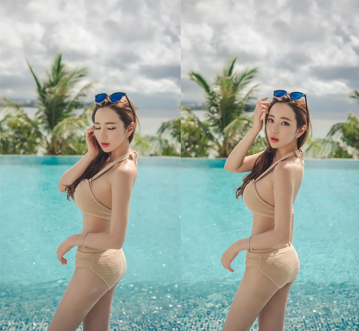 韩国网拍模特李妍静2017年MayBeach比基尼系列