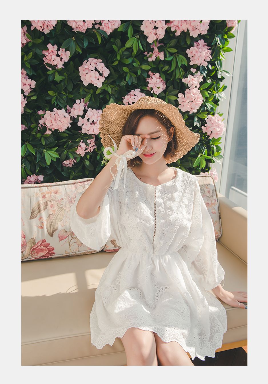 韩国养眼赛车女郎延智恩maybeach休闲装系列清新美图