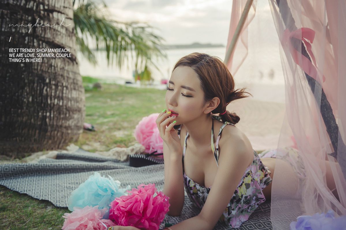 韩国网拍模特李妍静2017年MayBeach比基尼系列