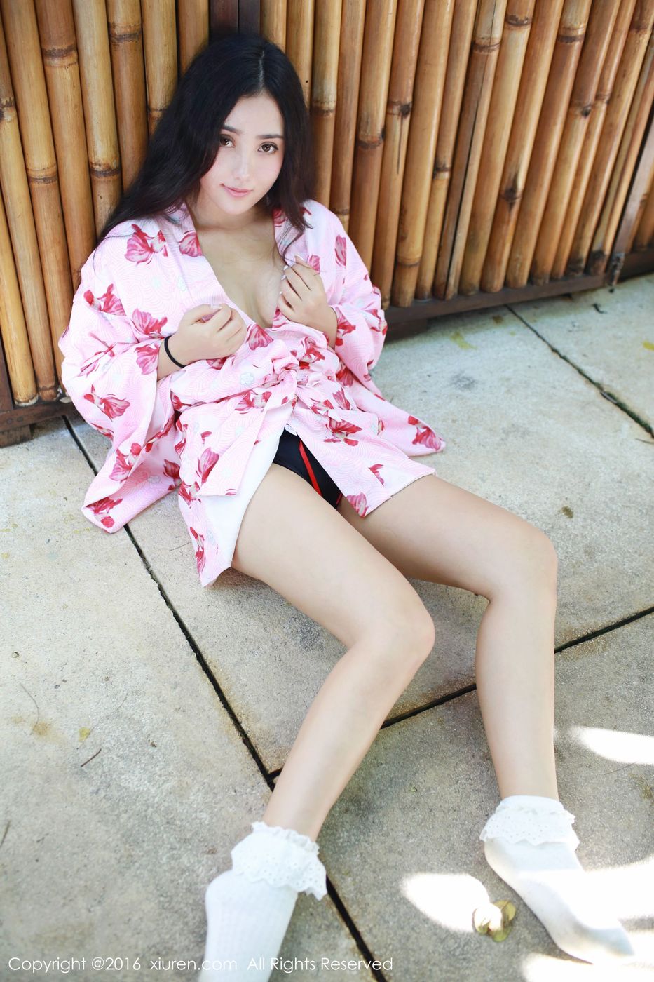 性感女神Manuela玛鲁娜和服系列COS小恶魔巴厘岛旅拍
