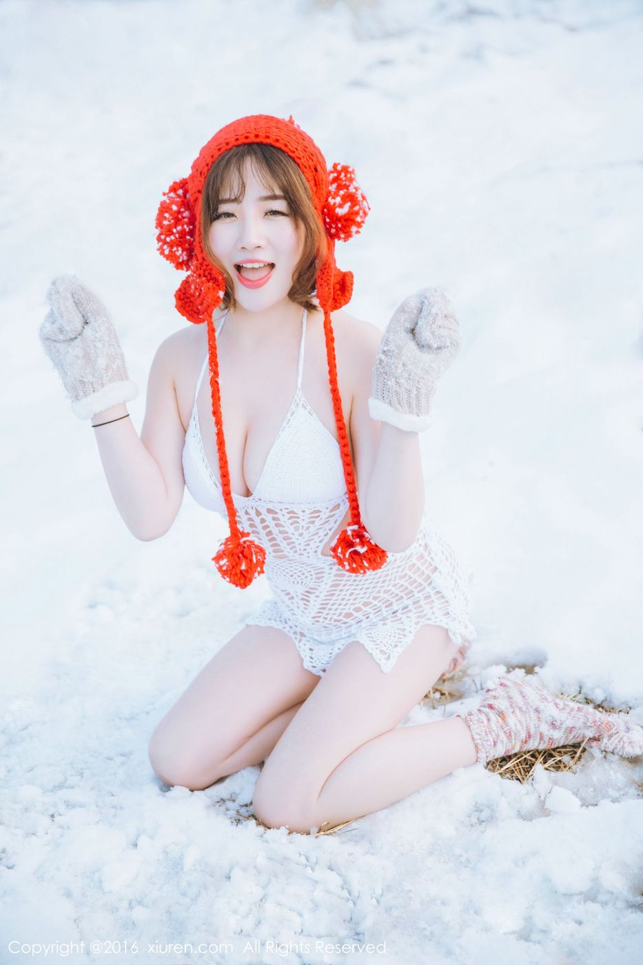 性感女神徐cake新春雪地巨乳内衣诱惑套图 No.484