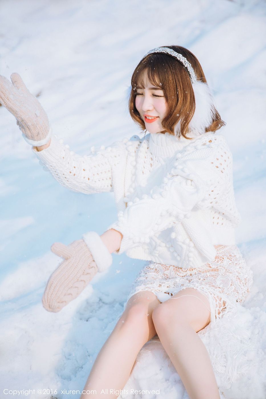 性感女神徐cake新春雪地巨乳内衣诱惑套图 No.484