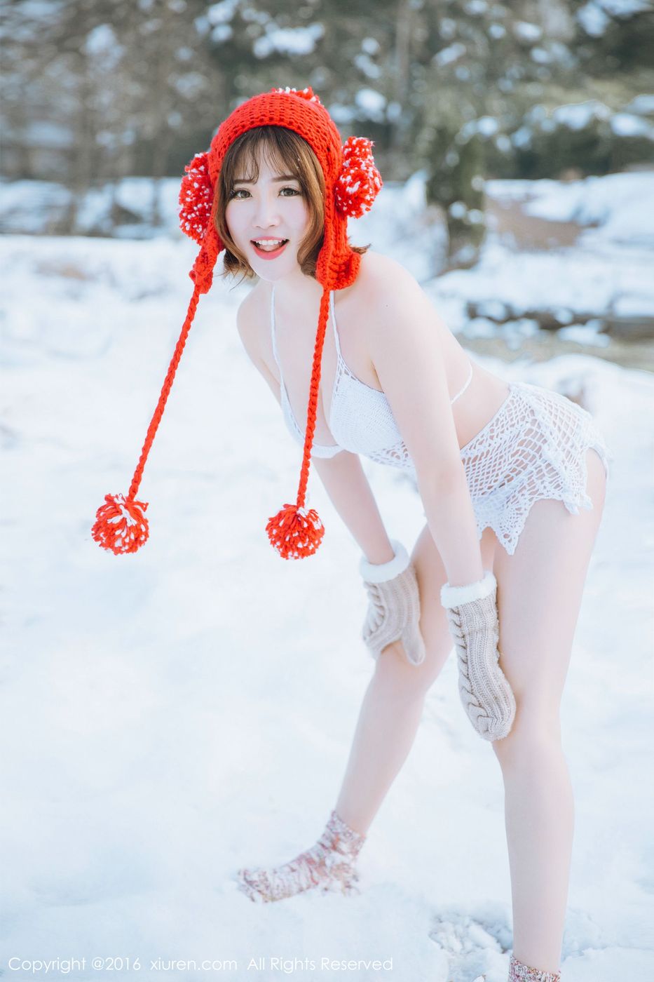 性感女神徐cake新春雪地巨乳内衣诱惑套图 No.484