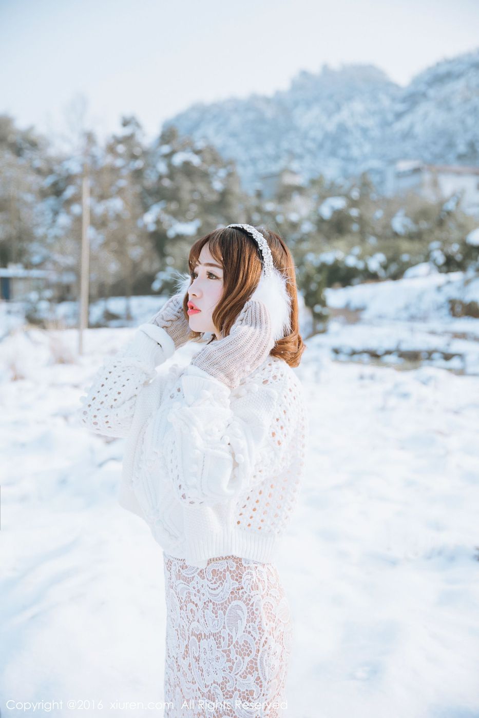 性感女神徐cake新春雪地巨乳内衣诱惑套图 No.484