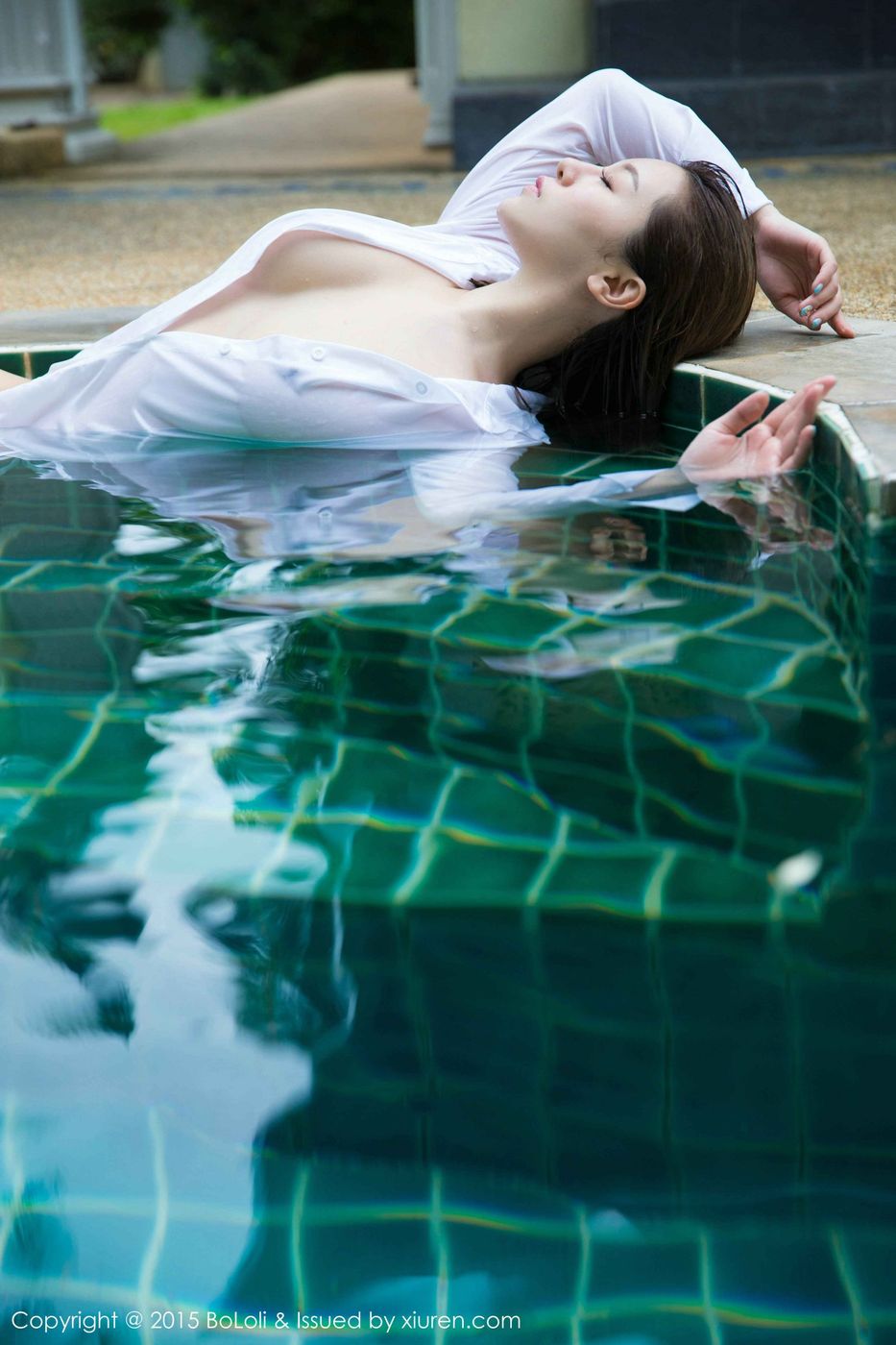 性感美女刘娅希爆乳美胸黑丝美腿泳池湿身诱惑普吉岛旅拍 VOL.076