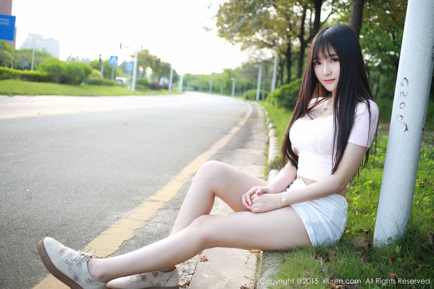 极品美女模特夏瑶baby广州大学城清新外拍 No.345