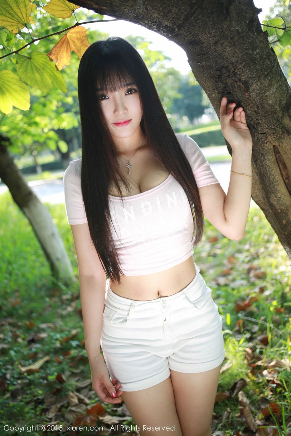 极品美女模特夏瑶baby广州大学城清新外拍 No.345