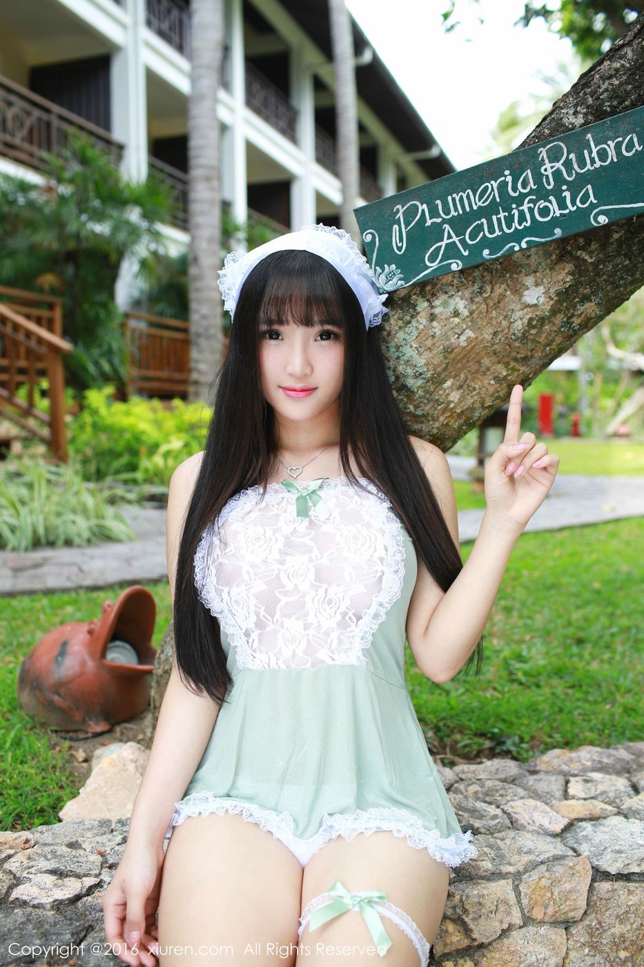 美女模特夏瑶baby女仆装制服诱惑半球卡通装写真套图 No.463